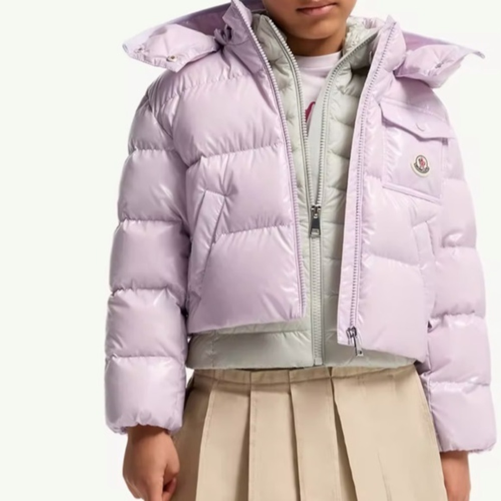 MONCLER Girl's Bardanette Hooded Down Puffer Jacket